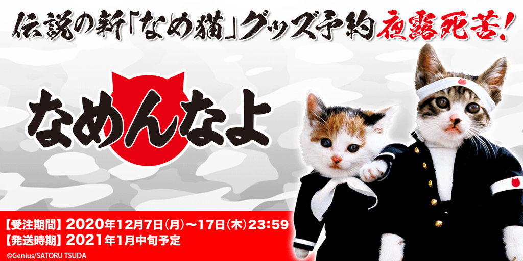 【全日本暴猫連合 なめんなよ！】オリジナルグッズ予約受注開始！