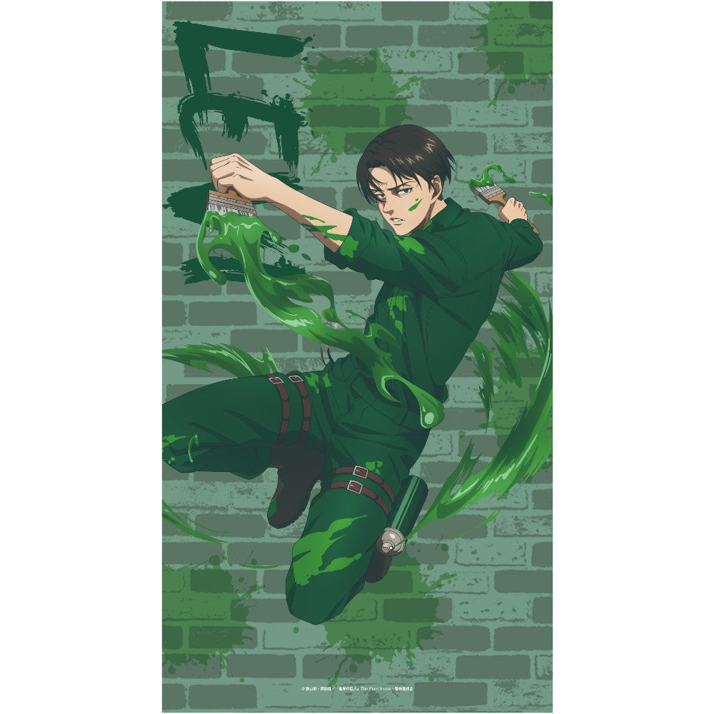 [進撃の巨人] リヴァイ・アッカーマン 等身大タペストリー 進撃の巨人 描き下ろしほぼ等身大タペストリー リヴァイ｜ホビー
